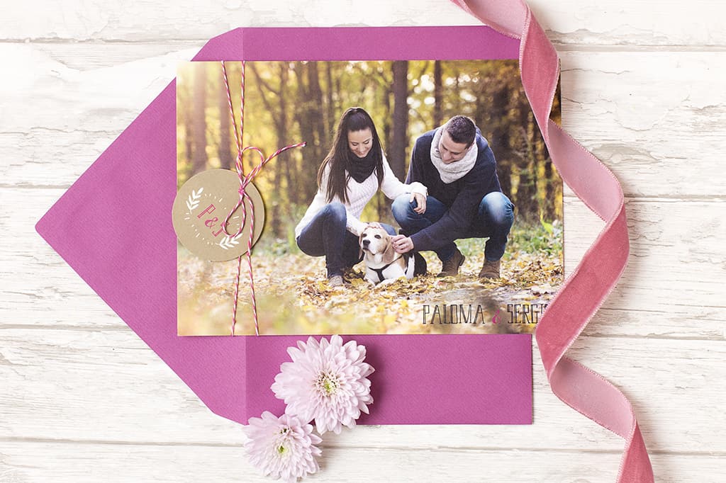 INVITACIÓN DE BODA FOTO LOVE INVITACIÓN DE BODA FOTO LOVE