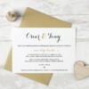 INVITACIÓN DE BODA GOLD
