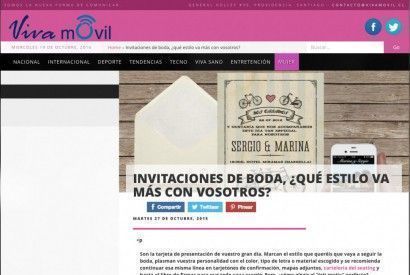 22 vivamovil invitaciones de boda que estilo va mas con vosotros - PRENSA - &iquest;QU&Eacute; DICEN DE NOSOTRAS?
