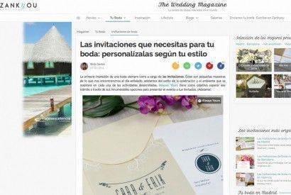 24 zankyou consigue las invitaciones de boda de tus suenos - PRENSA - &iquest;QU&Eacute; DICEN DE NOSOTRAS?
