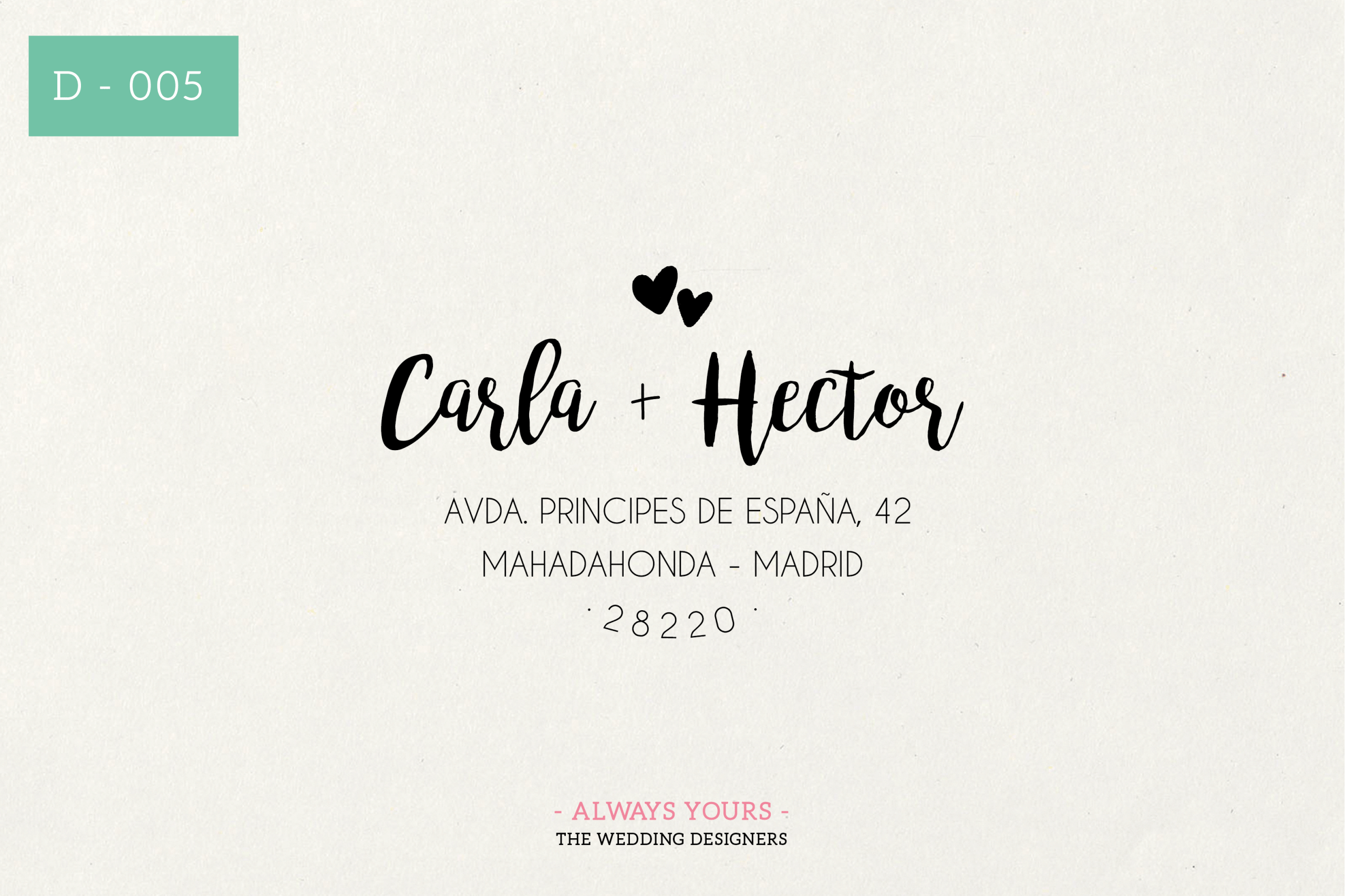 sellos boda caucho d005 always yours scaled - SELLOS DE MADERA