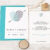 INVITACIÓN DE BODA HUELLAS