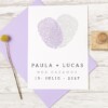 INVITACIÓN DE BODA FINGERPRINT