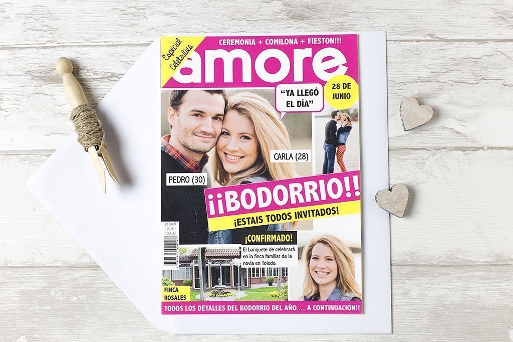 INVITACION BODA REVISTA AMORE