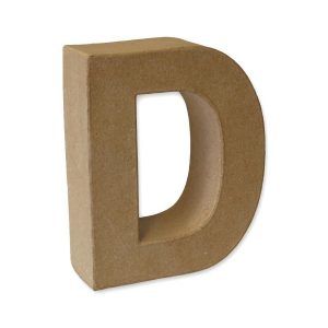 LETRA CARTÓN 3D - Letra D