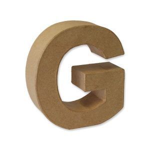 LETRA CARTÓN 3D - Letra G