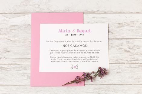 INVITACI&Oacute;N DE BODA LOVELY THINGS 2 - COLECCI&Oacute;N MINIMAL