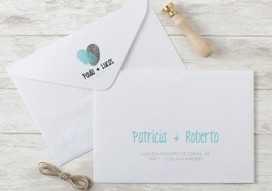 PERSONALIZACION SOBRES BODA A COLOR