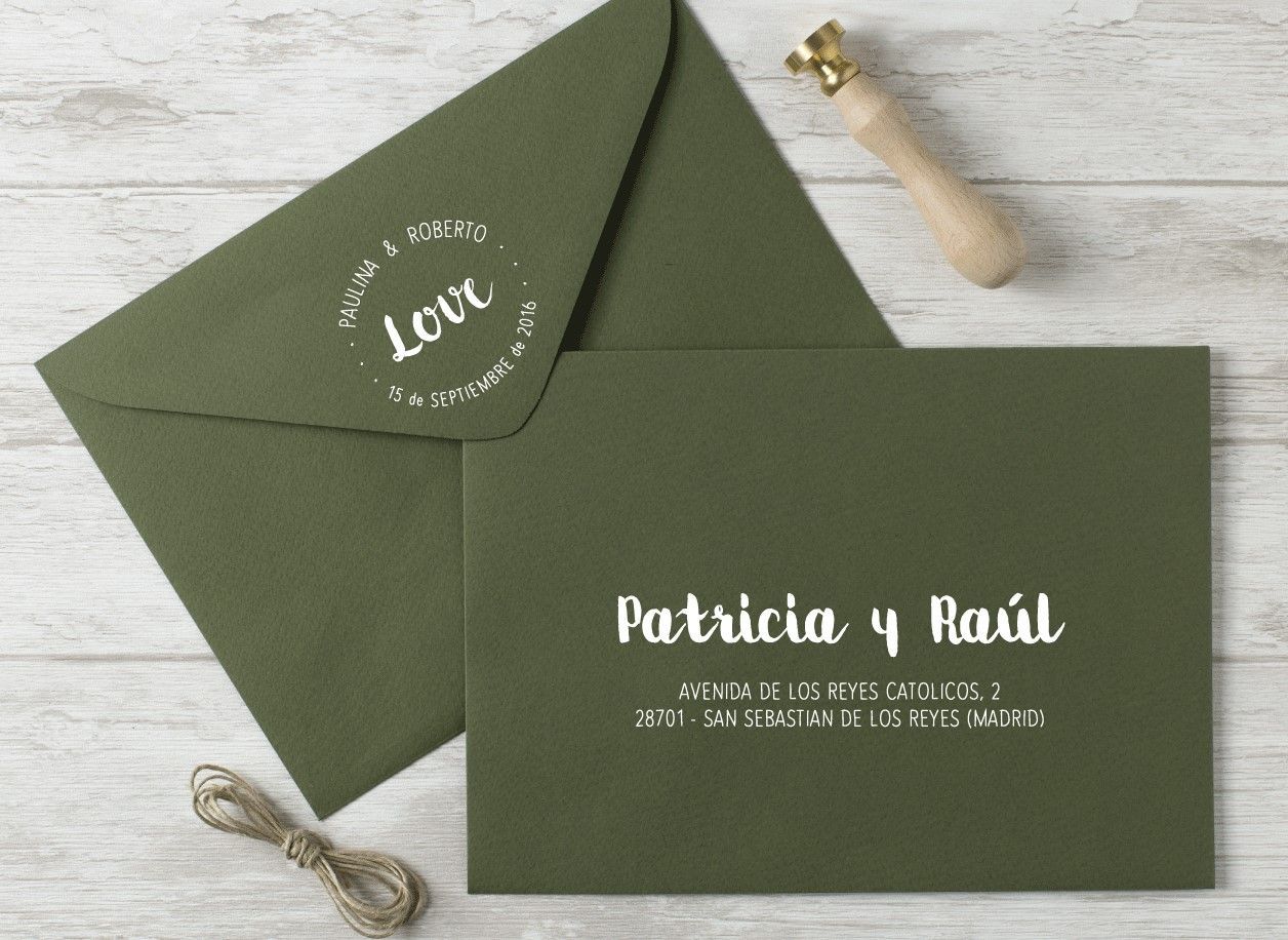 PERSONALIZACION SOBRES TINTA BLANCA 2 - ALWAYS YOURS | Invitaciones de boda | Sobres de Boda