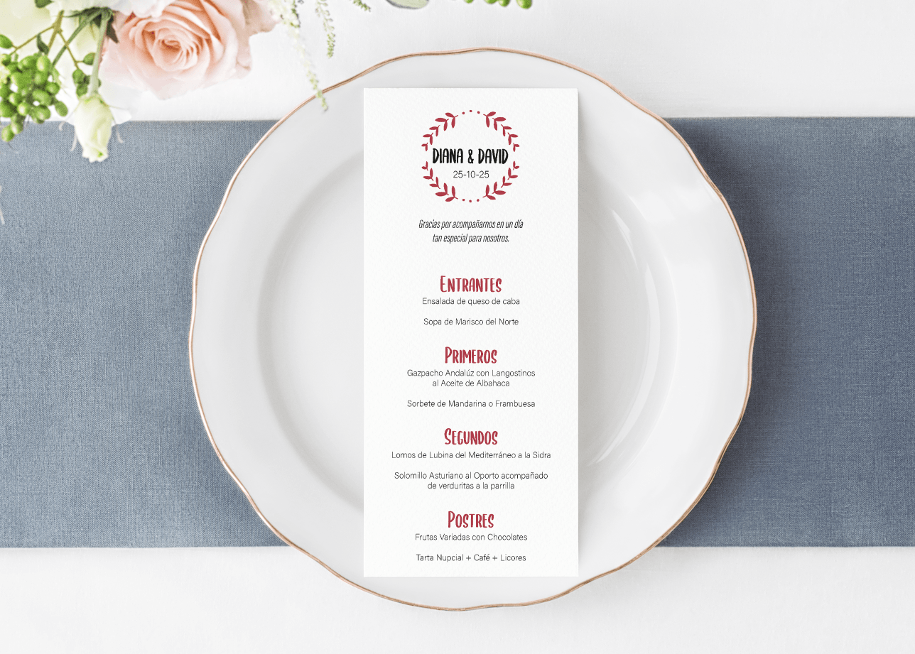MENÚ BODA MIL AVENTURAS