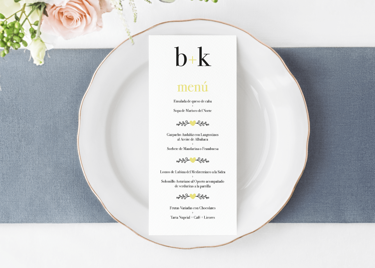 MENÚ BODA MOSTAZA