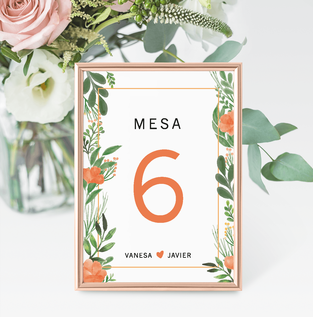 N&Uacute;MERO DE MESA PRIMAVERA 2 - PACK AHORRO BODA