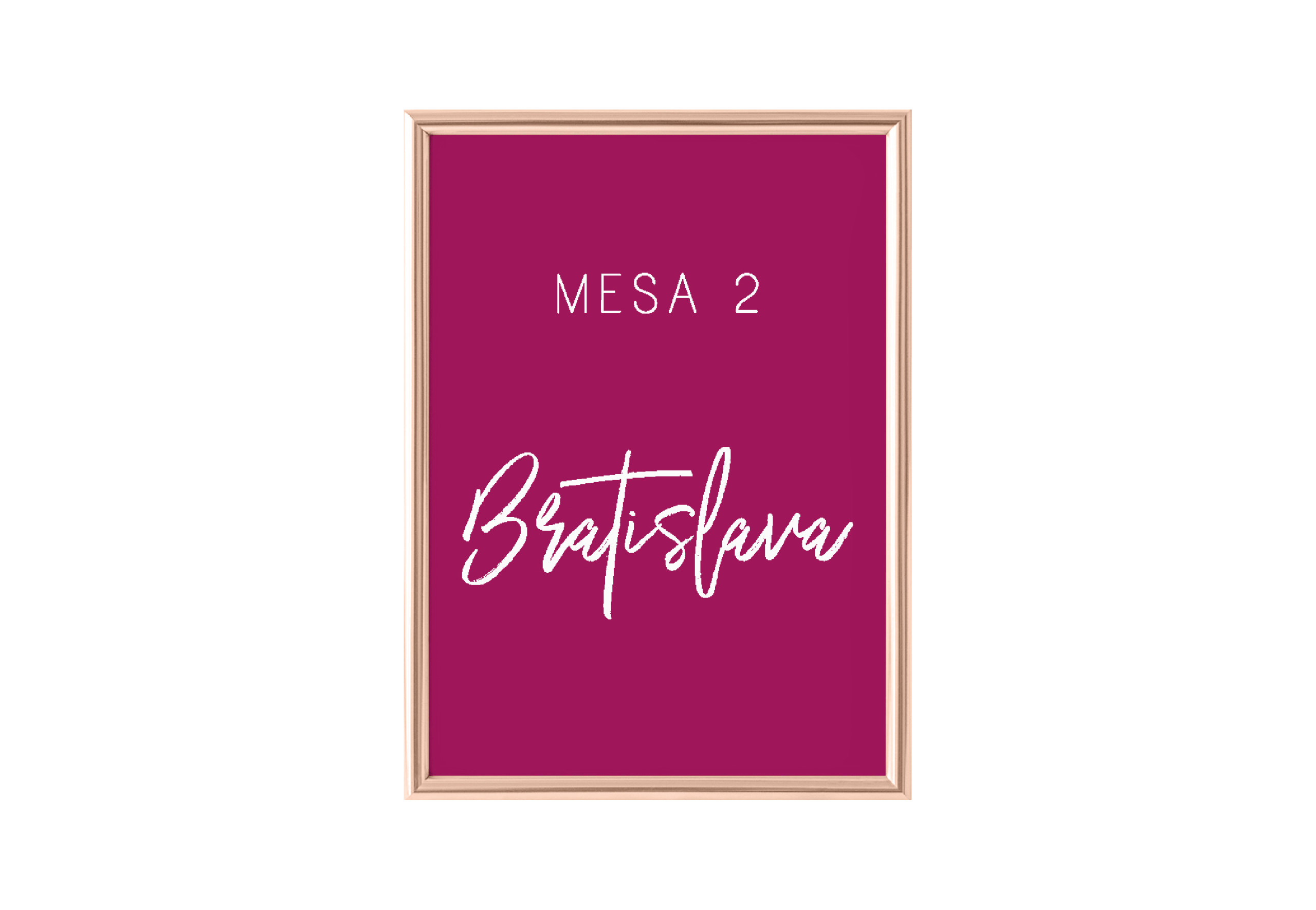 Número MESA CHIC