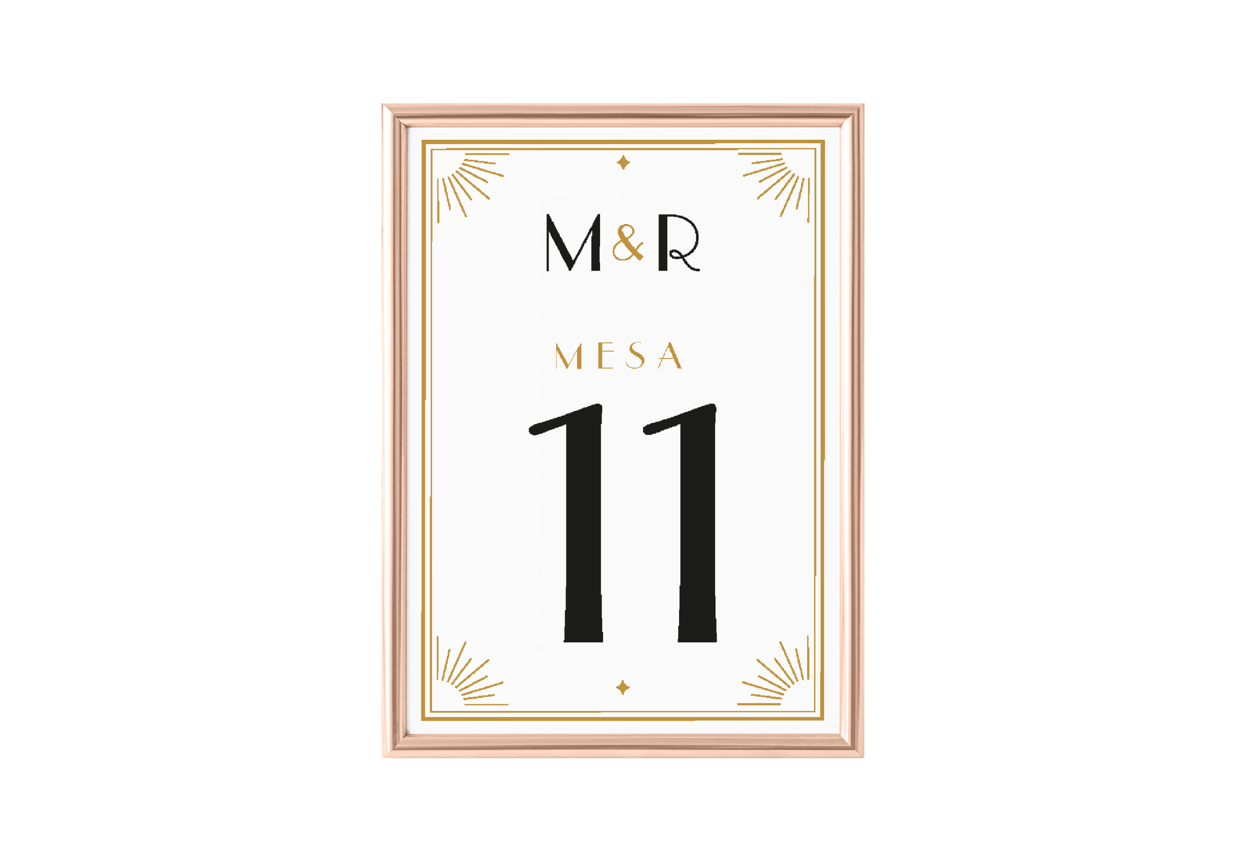 NUMERO DE MESA AÑOS VEINTE ALWAYS YOURS PO