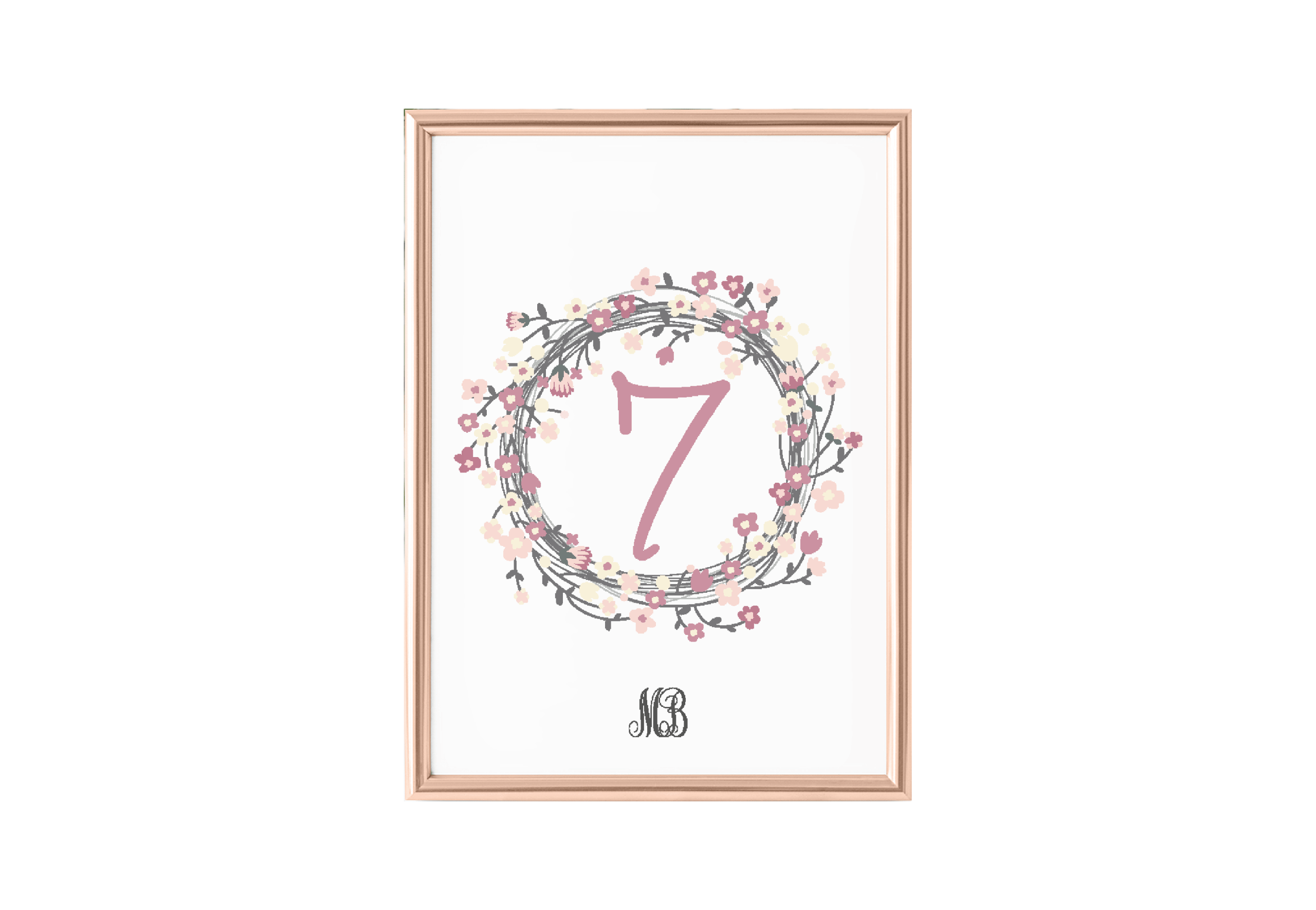 NÚMERO DE MESA CORONA FLORAL V2