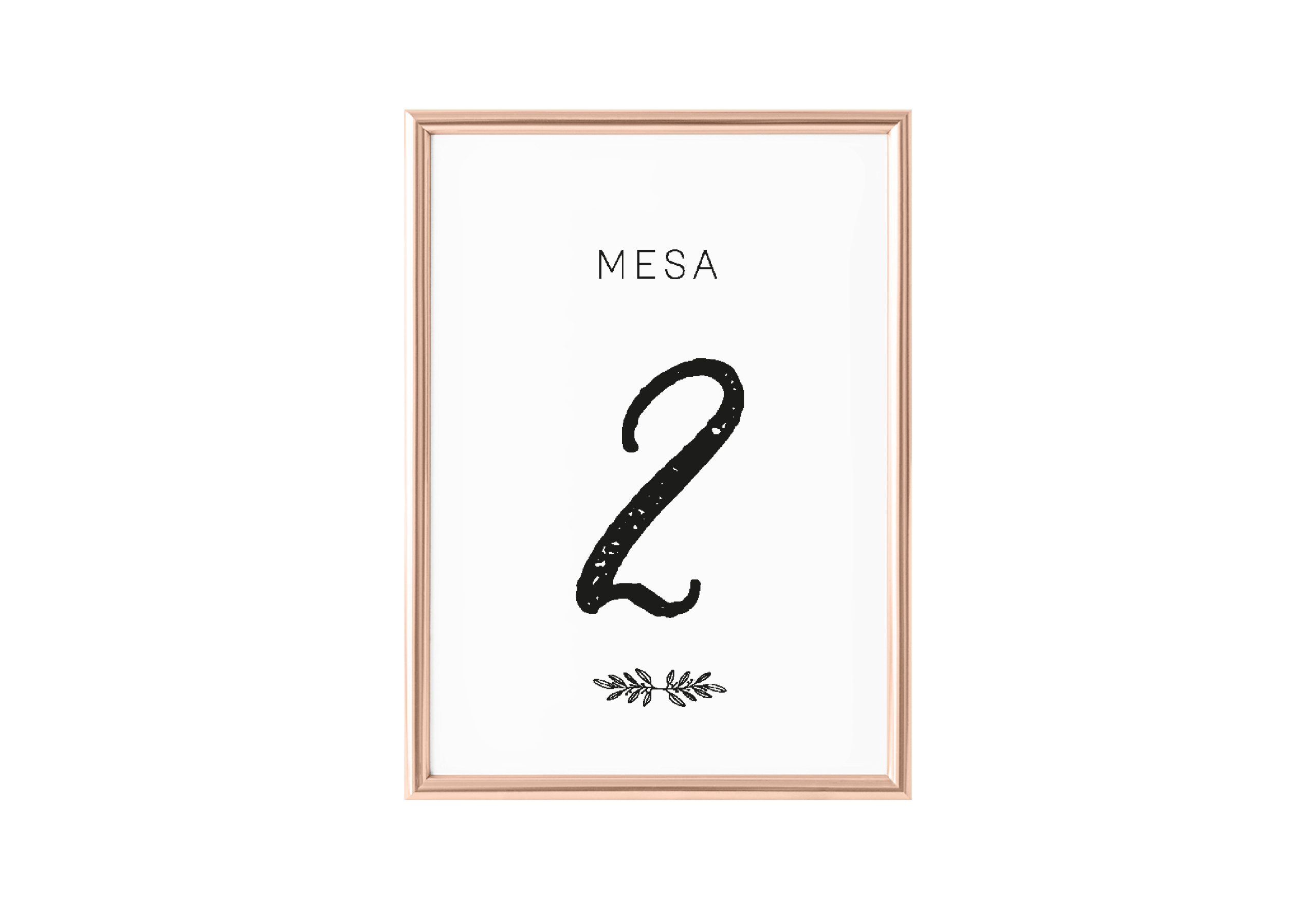 NÚMERO DE MESA MINIMAL