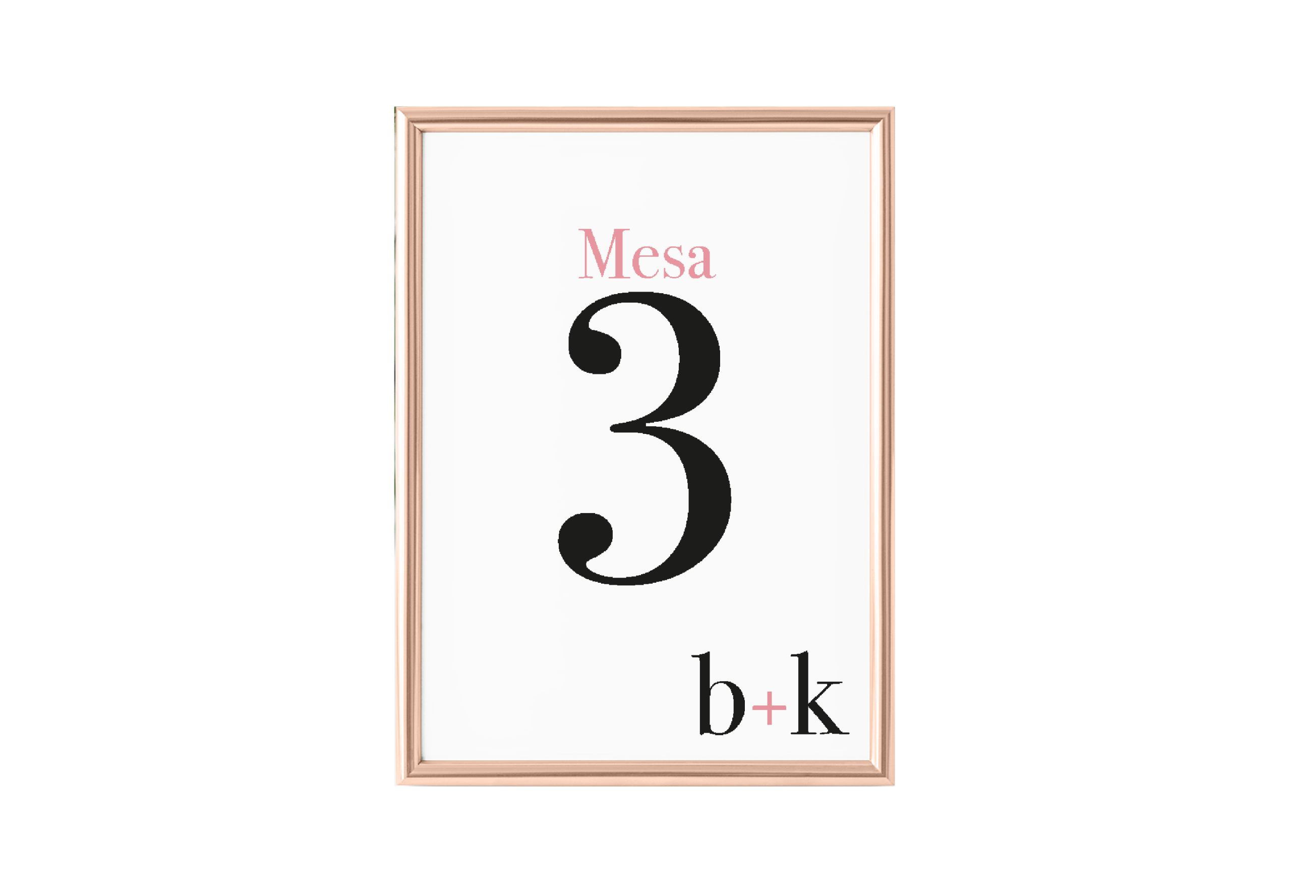 numero de mesa calm always yours