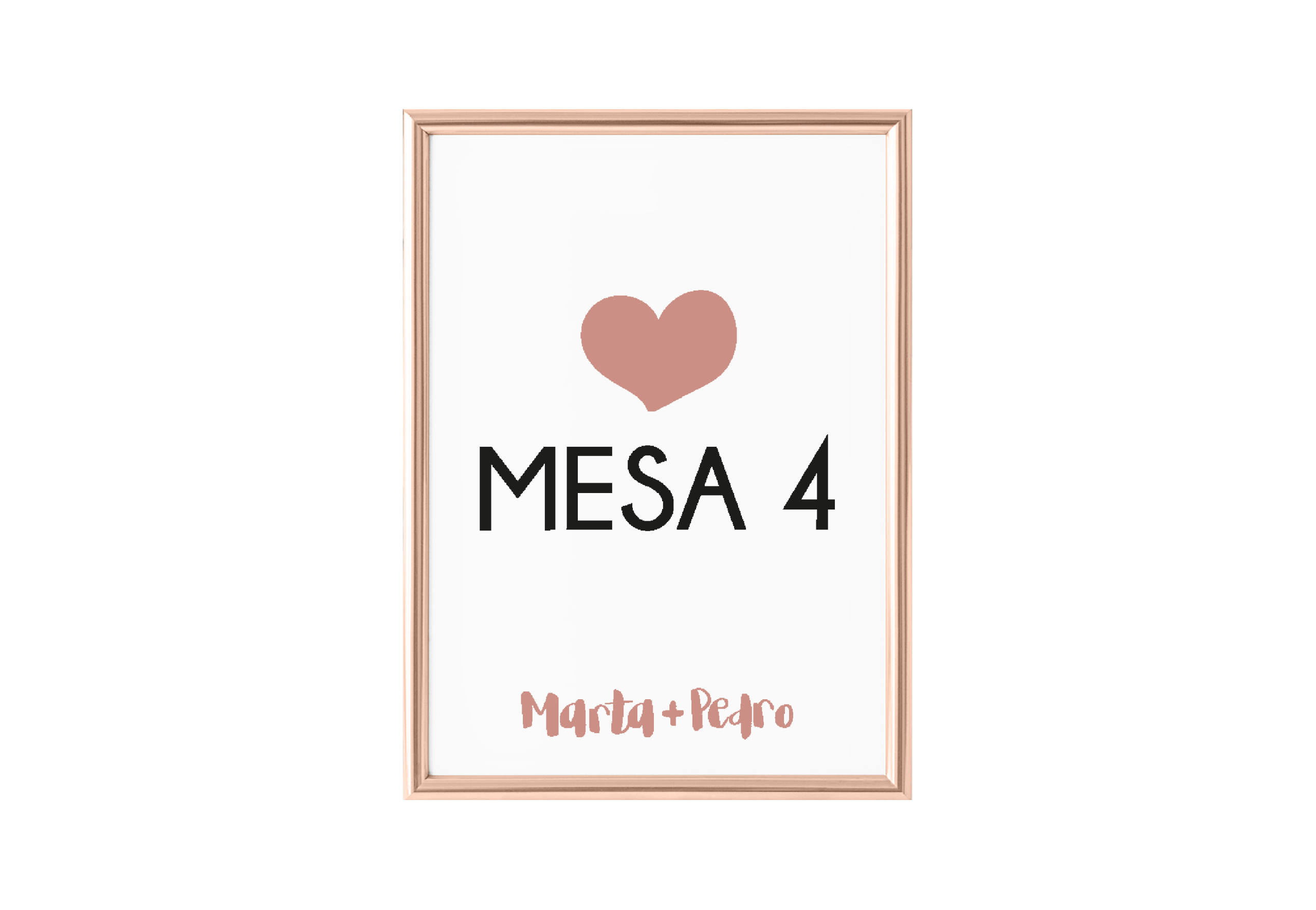 numero de mesa sweet always yours