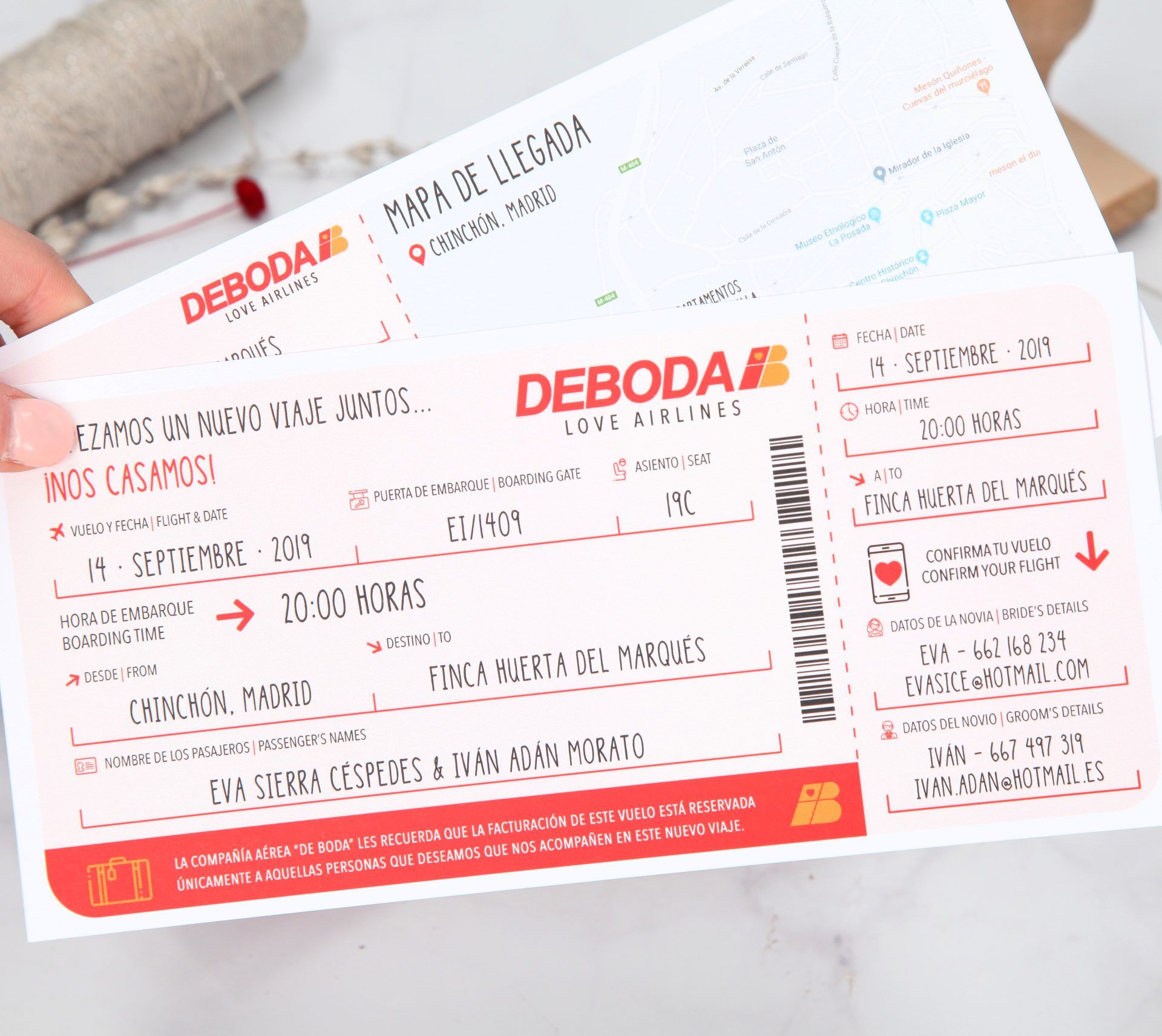 invitacion de boda DEBODA ZOOM - COLECCI&Oacute;N VIAJERA