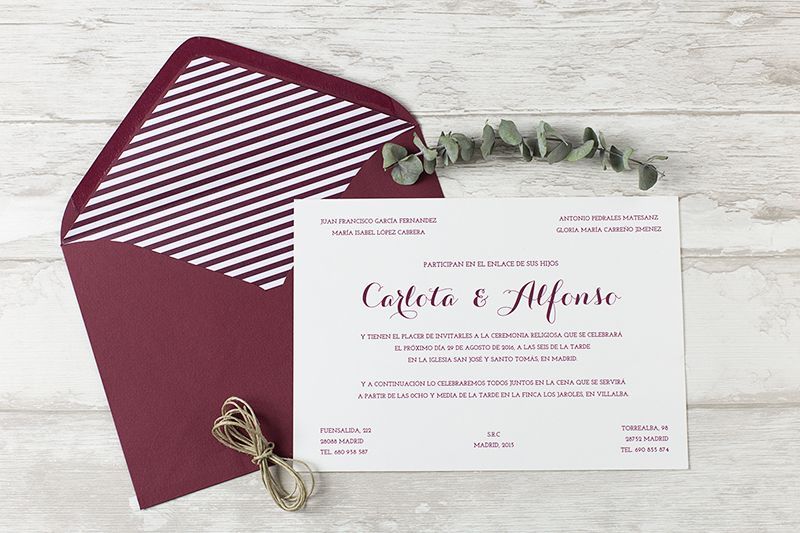 INVITACIÓN DE BODA LAURA